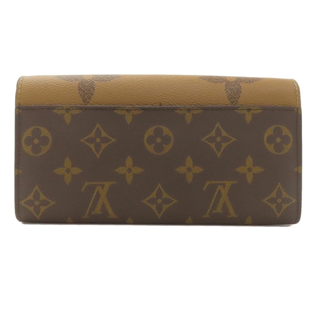 Louis Vuitton Wallet Long Sarah Monogram Reverse Portefeuille coin Brown